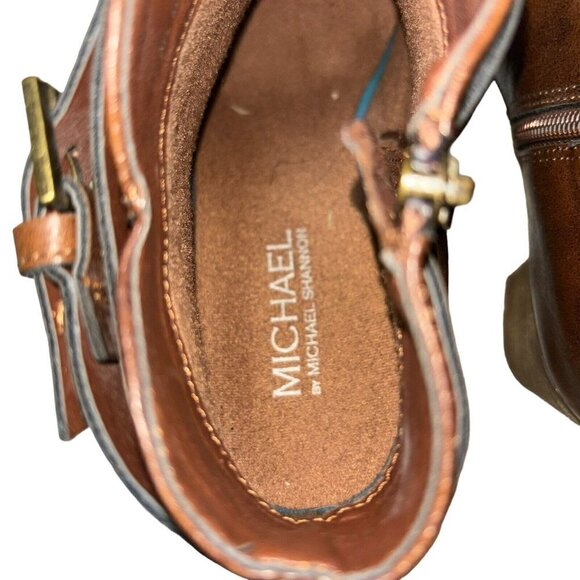 Michael by Michael Shannon Women's Size 8 Ankle Booties Faux Leather Western - Picture 6 of 8